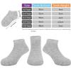 BOOPH Kids Socks for Boys Girls Low Cut Athletic Ankle Socks 4-6 Years Multi05 view 4