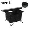 ROCK CLOUD Portable Camping Table Ultralight Aluminum Camp Table with Storage Bag Folding Beach Table for Camping Hiking Backpacking Outdoor Picnic, Size L view 3