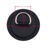 4 Pieces Black Pad/Patch D Rings for PVC Inflatable Boat Canoe Raft Stainless Steel D-Ring Dinghy Kayak Surfboard Paddle Board (Black) view 2