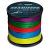 RUNCL Braided Fishing Line X8, Pro Grade Tournament PE Line for Fresh/Saltwater, Abrasion Resistant, No Stretch, Hi Vis Multi-Color Measure Line, 328/546/1093 Yards, 8-200 lb, Christmas Fishing Gifts view 1