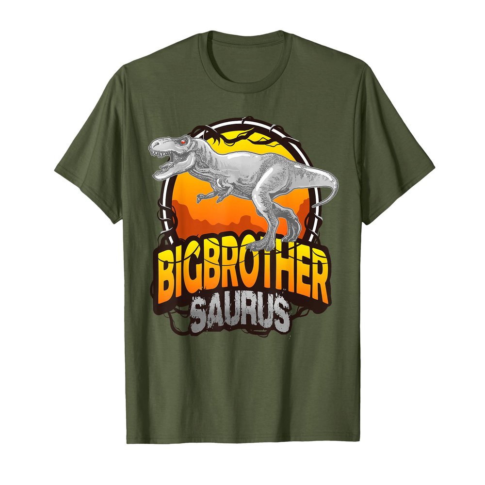 Big Brothersaurus Vintage T Rex Dinosaur Big Brother Saurus T-Shirt
