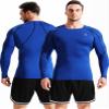 NELEUS Men's 3 Pack Workout Compression Shirts,5030,Black,Grey,Blue,3XL view 4