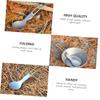 2pcs Lightweight Folding Sporks for Camping Outdoor Dining Portable Multi-use Utensils Spoon Fork for Picnics Hiking and Travel view 4