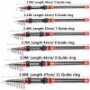 1.8m-3.6m New Compact Long-Range Bait Rod, Bait Weight 15-70g, Telescopic Sea Fishing Rod, Trout Rod Sea Bass Fishing Rod, Carp Fishing Rod, Travel Fishing Tackle ZYHYD (Size : 2.7m) view 4