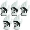FINGER TEN Golf Gloves Men Value 5 Pack for Left Right Hand, Comfortable Soft & All Weather Grip Mens Golf Glove, Sizes S M ML L XL XXL 3XL (White(Men Gloves), X-Large(Worn On Left Hand)) view 1