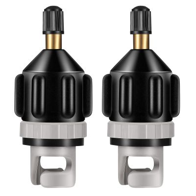 Shappy 2 Pcs Stand up Paddle Board Pump Adapter Strong Sealing Inflatable Boat Sup Pump Adaptor Quick Inflation Conventional Air Valve Adapter for Inflatable Kayak Stand up Paddle Board(Black)