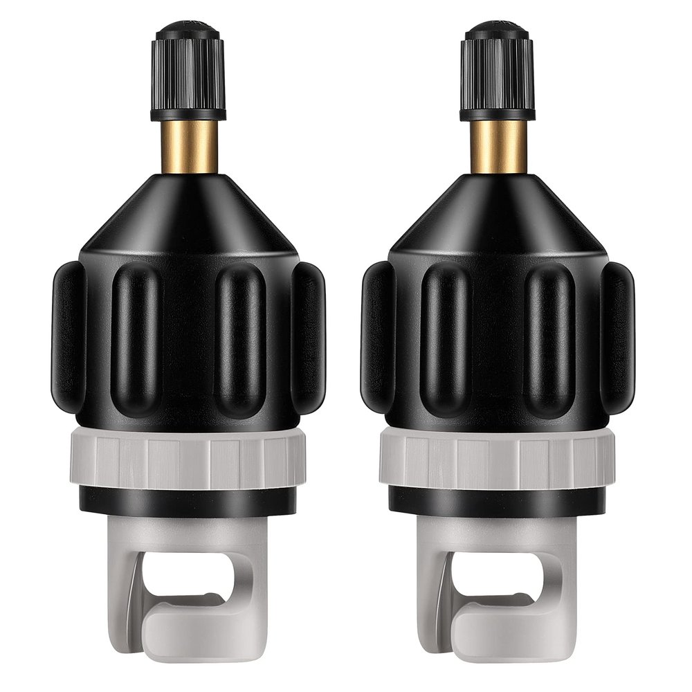 Shappy 2 Pcs Stand up Paddle Board Pump Adapter Strong Sealing Inflatable Boat Sup Pump Adaptor Quick Inflation Conventional Air Valve Adapter for Inflatable Kayak Stand up Paddle Board(Black)