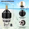 Shappy 2 Pcs Stand up Paddle Board Pump Adapter Strong Sealing Inflatable Boat Sup Pump Adaptor Quick Inflation Conventional Air Valve Adapter for Inflatable Kayak Stand up Paddle Board(Black) view 2