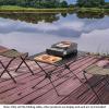 BaiTTang Portable Aluminum Folding Table Outdoor Picnic Table with Carrying Bag, Manually Adjustable Table Height, Ideal for Outdoor Hiking BBQ Camping Fishing view 2