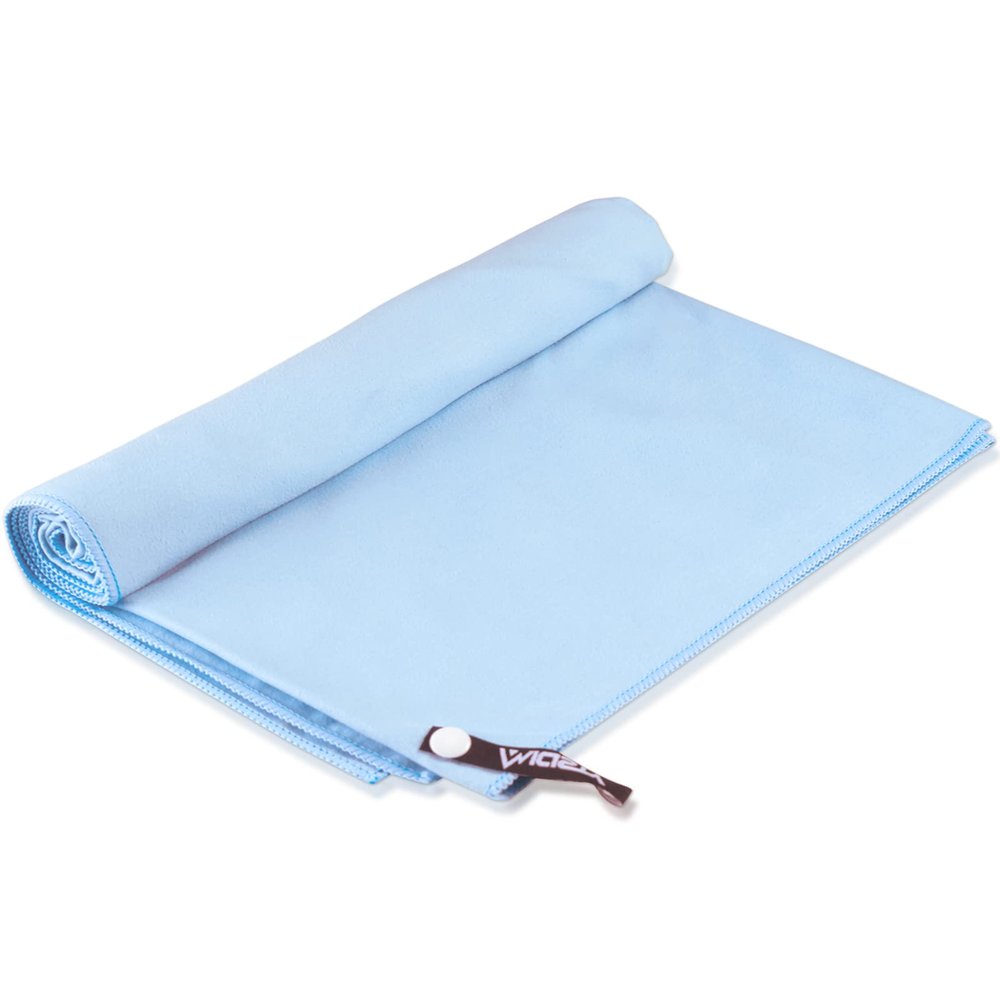 Micisty Microfiber Towel, Beach Towel, Fast Drying, Lightweight, Soft, Compact, Quick Dry Fitness Hiking Yoga Camping Travel Towel (Blue, L 30x60 in)