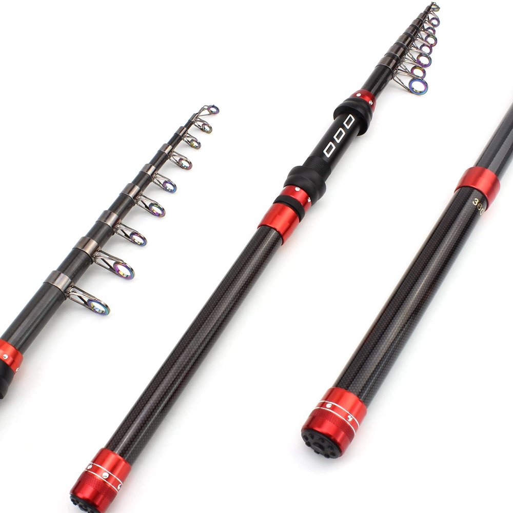 1.8m-3.6m New Compact Long-Range Bait Rod, Bait Weight 15-70g, Telescopic Sea Fishing Rod, Trout Rod Sea Bass Fishing Rod, Carp Fishing Rod, Travel Fishing Tackle ZYHYD (Size : 2.1m)