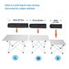 BaiTTang Ultra-Light Aluminum Folding Table Outdoor Picnic Table with Carrying Bag and Skidproof Foot Cover, Ideal for Outdoor Hiking BBQ Camping Fishing Beach (Size : Medium) view 4