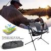 BaiTTang Folding Swing Chair - Free Rocking, Support up to 330lbs, Outdoor Camping Recliner Low Chair with Pillow with Carry Bag, for Fishing,Travel, Beach, Picnic (Color : Pink) view 4