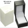 The Jewellery Pak Ring Box for Wedding Proposal Engagement for Men Women Luxury Soft Touch Black PU Leather Ring Jewelry Gift Holder Box view 2