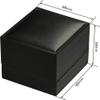 The Jewellery Pak Ring Box for Wedding Proposal Engagement for Men Women Luxury Soft Touch Black PU Leather Ring Jewelry Gift Holder Box view 4