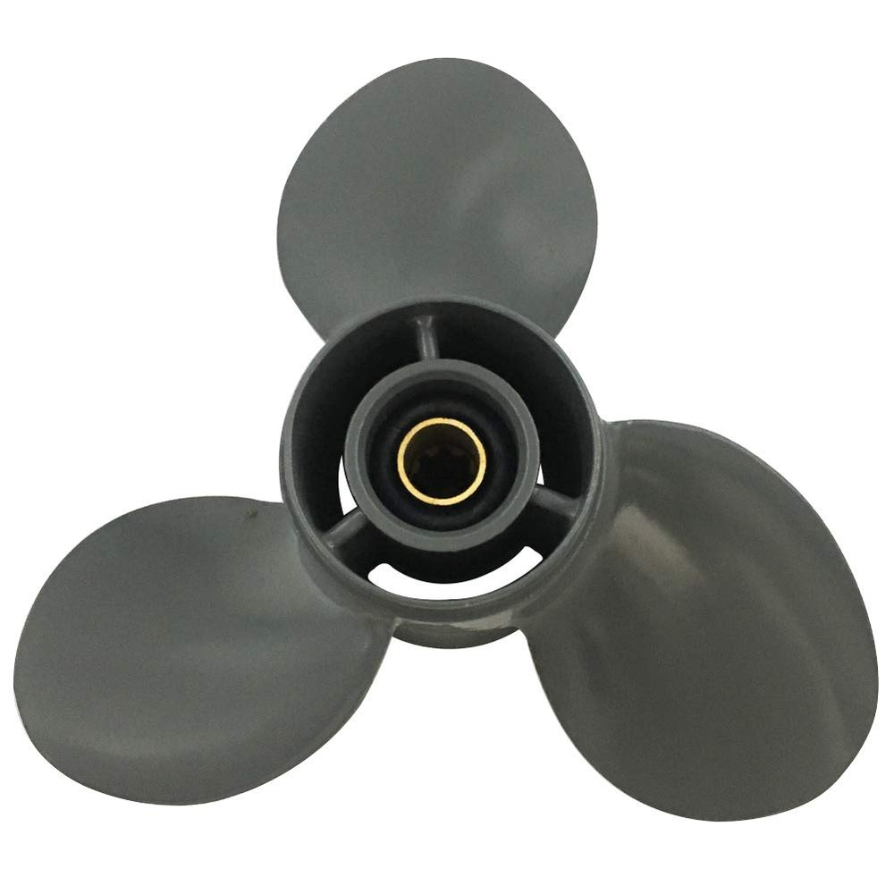 ARKDOZA Boat Propeller 9 1/4x11 Fit for Honda Engine 3 Blades 8 Tooth Aluminum RH 9.25x11