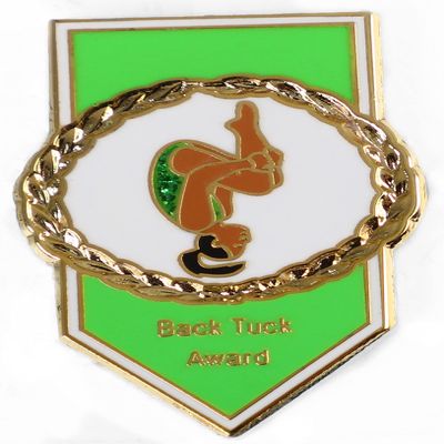 Snowflake Designs Back Tuck Award Gymnastics Pin - 1655