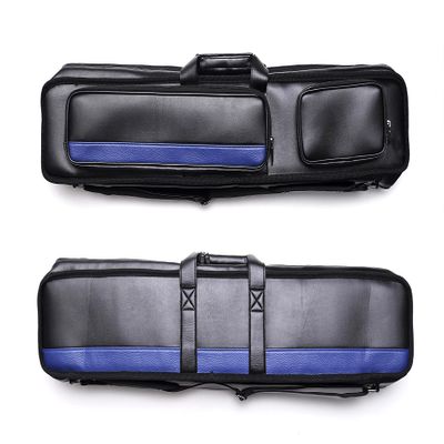 Billiard Depot 2x22x42x53x6 Professional Pool Cue Case 2butts 2shafts2butts 4shafts2butts 5shafts3butts 6shafts Carry Billiard Pool Cue Stick Case (3B6S-Soft-Blue)