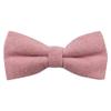 Children's Kids Boys Luxury Cotton Blend Elasticated Bow Tie (Dusty Rose Pink) - suitable for formalwear, weddings, parties, pageboy & groomsmen matching outfits view 1