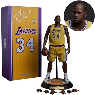 Enterbay NBA Los Angeles Lakers Shaquille O'Neal 1:6 Scale Real Masterpiece Action Figure (RM - 1085)