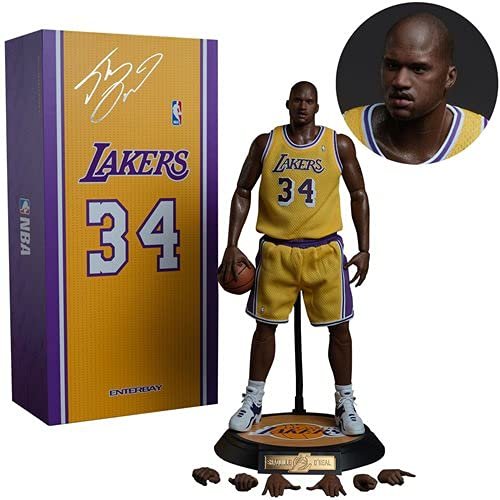 Enterbay NBA Los Angeles Lakers Shaquille O'Neal 1:6 Scale Real Masterpiece Action Figure (RM - 1085)