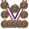 10 Pack of Most Improved MIP Gold Medals Trophy Award with Neck Ribbons MA view 1