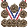 10 Pack of Citizenship Citizen Gold Medals Trophy Award with Neck Ribbons MA view 1