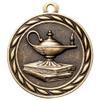 10 Pack of Scholastic Lamp of Knowledge Gold Medals Trophy Award with Neck Ribbons MA view 2