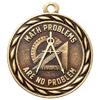 10 Pack of Math Problems Mathematics Gold Medals Trophy Award with Neck Ribbons MA view 2