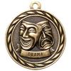 10 Pack of Drama Actor Actress Gold Medals Trophy Award with Neck Ribbons MA view 2