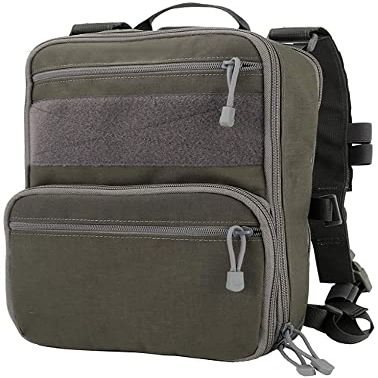 SHENGJIA Flat Tactical MOLLE Backpack Military Multifunctional Airsoft Tool Bag Camping Bag Travel Hunting Hiking Backpack, 50*30*15com
