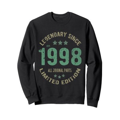 28 Year Old Bday Legend Since 1998 - Vintage 28th Birthday Sweatshirt