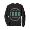 28 Year Old Bday Legend Since 1998 - Vintage 28th Birthday Sweatshirt view 1