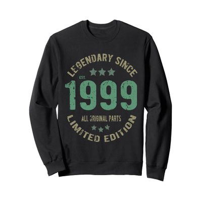 27 Year Old Bday Legend Since 1999 - Vintage 27th Birthday Sweatshirt