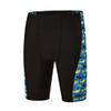 DEVOROPA Boys' Splice Swim Jammers Youth Competitive Swim Team Suit Quick Dry Athletic Swimming Shorts UPF 50+ Black-Ocean M view 2