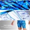 DEVOROPA Boys' Swim Jammers Youth Competitive Swim Team Suit Quick Dry Athletic Swimming Shorts UPF 50+ Wave Pattern M view 4