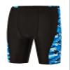 DEVOROPA Boys' Swim Jammers Youth Competitive Swim Team Suit Quick Dry Athletic Swimming Shorts UPF 50+ Black-Wave XL view 1