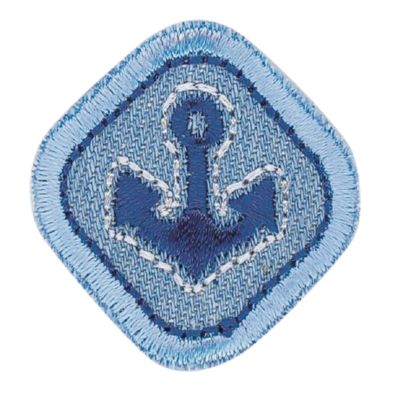 HKM 10236306 Patches, Eine Grsse, Blue/White