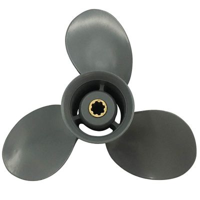 ARKDOZA Boat Propeller 9 1/4x12 Fit for Honda Engine 3 Blades 8 Tooth Aluminum RH 9.25x12