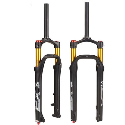 Jejy Snow Beach XC Mountain Bike Front Fork 26, Aluminum Alloy Spacing Hub 135mm Travel Inner Diameter :34mm MTB Air Forks