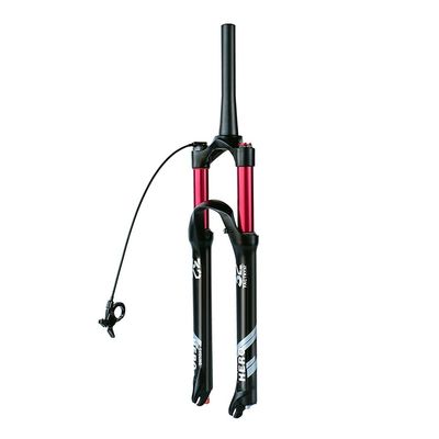 Jejy Mountain Bike Front Suspension Fork 26er 27.5er 29erMTB with Damping Adjustment Ultralight Air Forks Magnesium Alloy Travel :140mm (Color : Tapered, Size : 27.5)