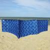 Ocean Camo Pro Beach Recycled Polyester Rip-Stop 20 ft Lightweight Windscreen, Privacy Screen, Wind Blocker, Free Matching Shoulder Bag (New Mahogany Wood Poles) view 3