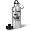 Art by Chelsydale Gifts for Mommy Water Bottle Tumbler - 20oz Reusable Drinkware - Family Parents Day Mother from Son Daughter Motherhood Appreciation Funny Cute Gag Idea - Women Equal Finest Become view 1