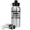 Art by Chelsydale Gifts for Being an Oma Water Bottle Tumbler - 20oz Reusable Drinkware - Kinda My Thing - Oh-ma Funny Cute Gag Idea To My Grandparents Day Appreciation Family Reunion Birthday view 2