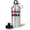 Art by Chelsydale Gifts for Oma Water Bottle Tumbler - 20oz Reusable Drinkware - I Love My Oh-ma Funny Cute Gag Idea To My Grandparents Day Appreciation Family Reunion Birthday view 1