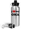 Art by Chelsydale Gifts for Oma Water Bottle Tumbler - 20oz Reusable Drinkware - I Love My Oh-ma Funny Cute Gag Idea To My Grandparents Day Appreciation Family Reunion Birthday view 2