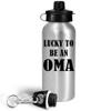 Art by Chelsydale Funny Gifts for Oma Water Bottle Tumbler - 20oz Reusable Drinkware - Oh-ma Cute Gag Idea To My Grandparents Day Appreciation Family Reunion Birthday - Lucky to Be view 2