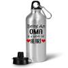 Art by Chelsydale Appreciation Gifts for Being an Oma Water Bottle Tumbler - 20oz Reusable Drinkware - Work of Heart - Oh-ma Funny Cute Thank You Idea To My Grandparents Day Family Reunion Birthday view 1