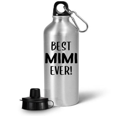 Art by Chelsydale Gifts for BestEver Mimi Water Bottle Tumbler - 20oz Reusable Drinkware - Funny Cute Gag Idea Grandparents Day Appreciation Family Reunion Birthday Recognition Award Reward