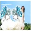 WYRKYP Earrings Sweet Four-Leaf Clover Shape Earrings with Crystal Earrings Fashion Jewelry with Diamonds view 2
